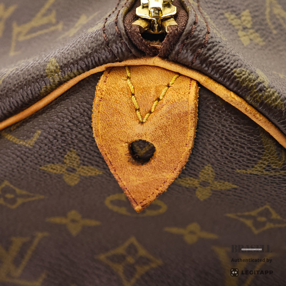 LOUIS VUITTON Speedy 35 Monogram Canvas Brown Hand Bag 【ImportFeeFREE】