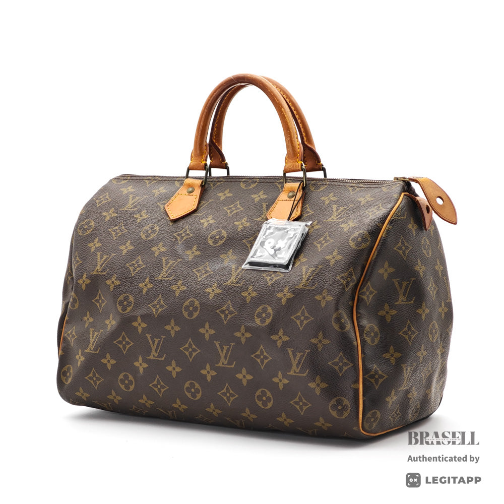 LOUIS VUITTON Speedy 35 Monogram Canvas Brown Hand Bag 【ImportFeeFREE】