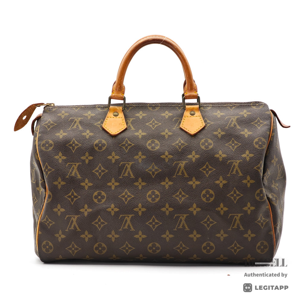 LOUIS VUITTON Speedy 35 Monogram Canvas Brown Hand Bag 【ImportFeeFREE】