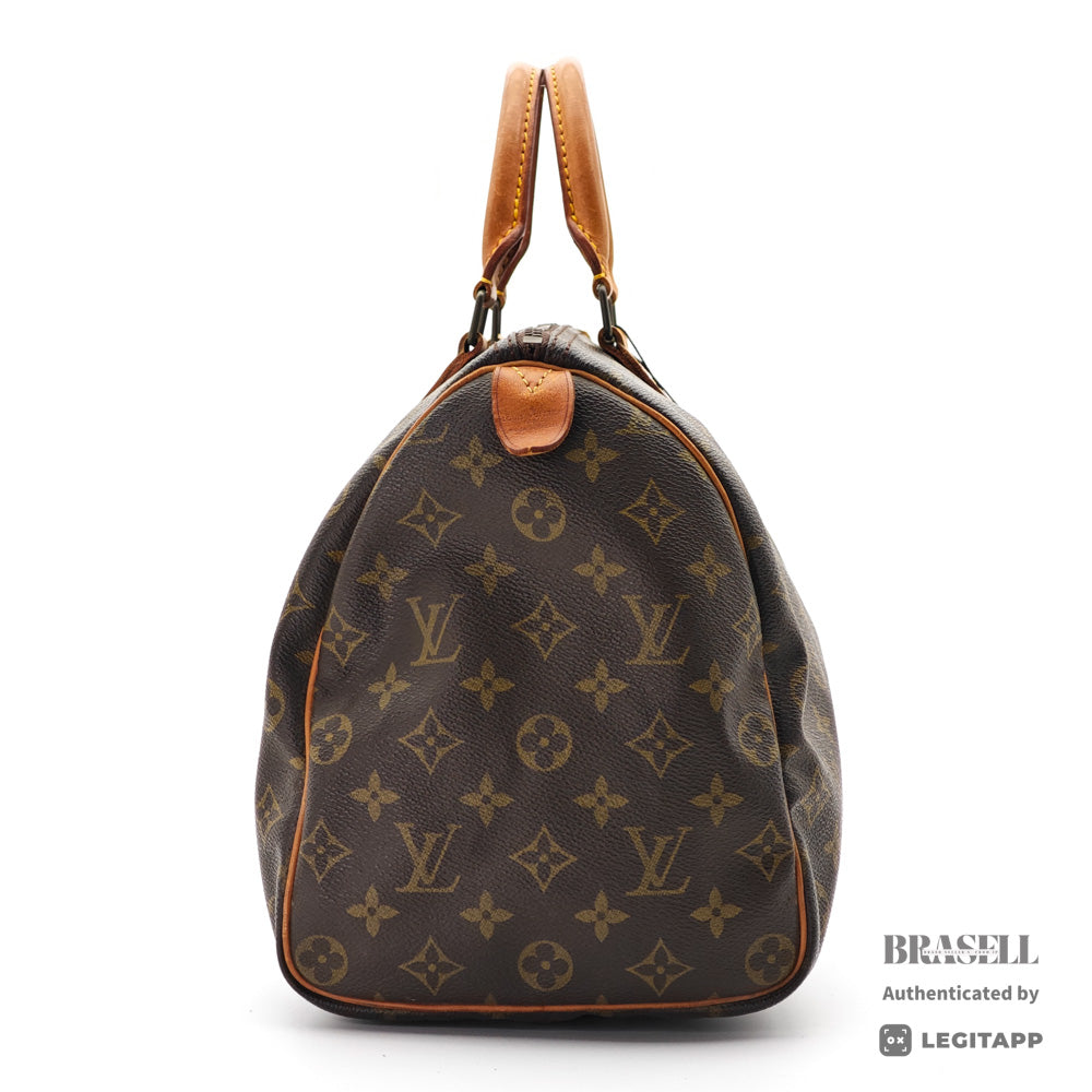 LOUIS VUITTON Speedy 35 Monogram Canvas Brown Hand Bag 【ImportFeeFREE】