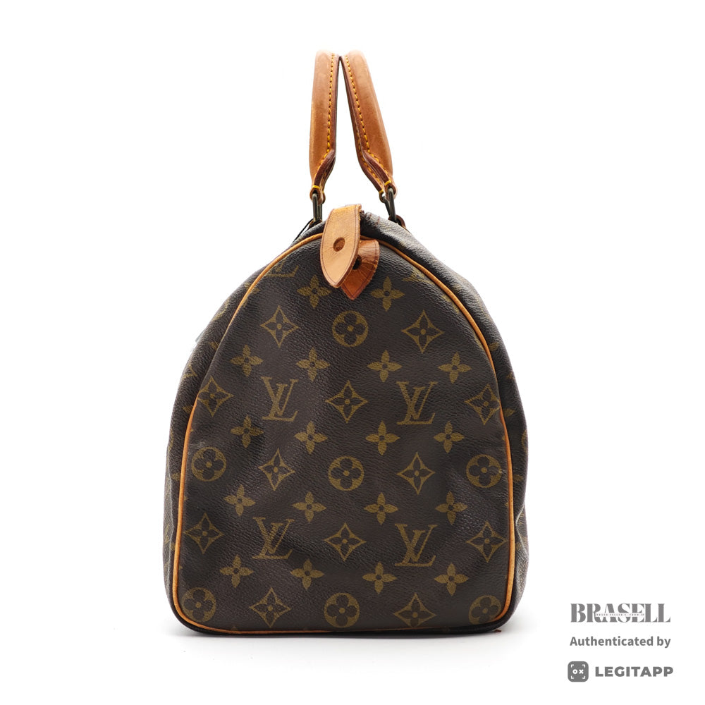 LOUIS VUITTON Speedy 35 Monogram Canvas Brown Hand Bag 【ImportFeeFREE】