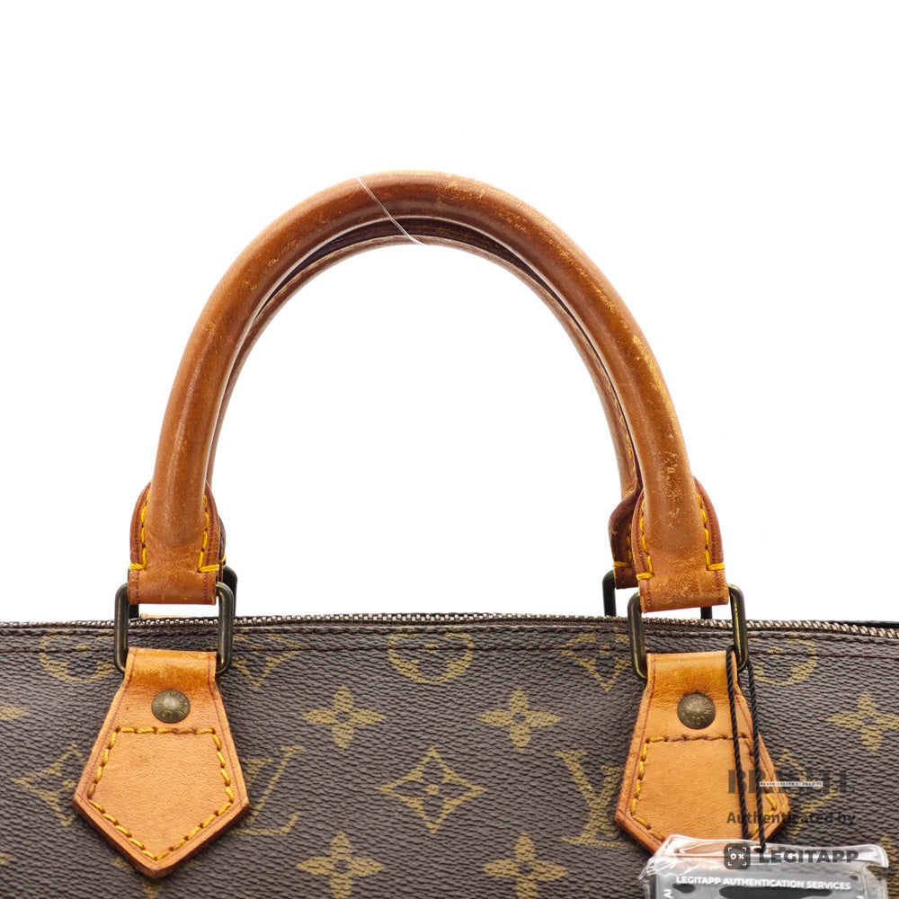LOUIS VUITTON Speedy 35 Monogram Canvas Brown Hand Bag 【ImportFeeFREE】