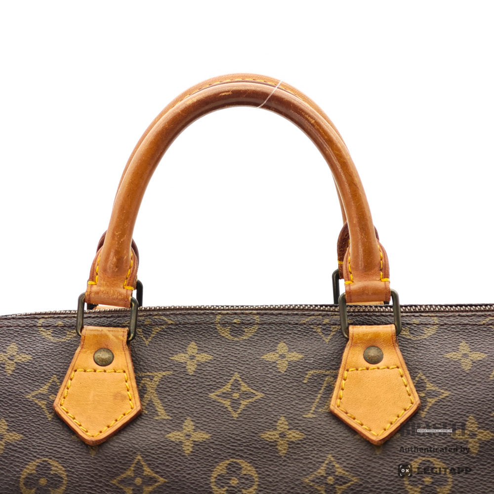 LOUIS VUITTON Speedy 35 Monogram Canvas Brown Hand Bag 【ImportFeeFREE】