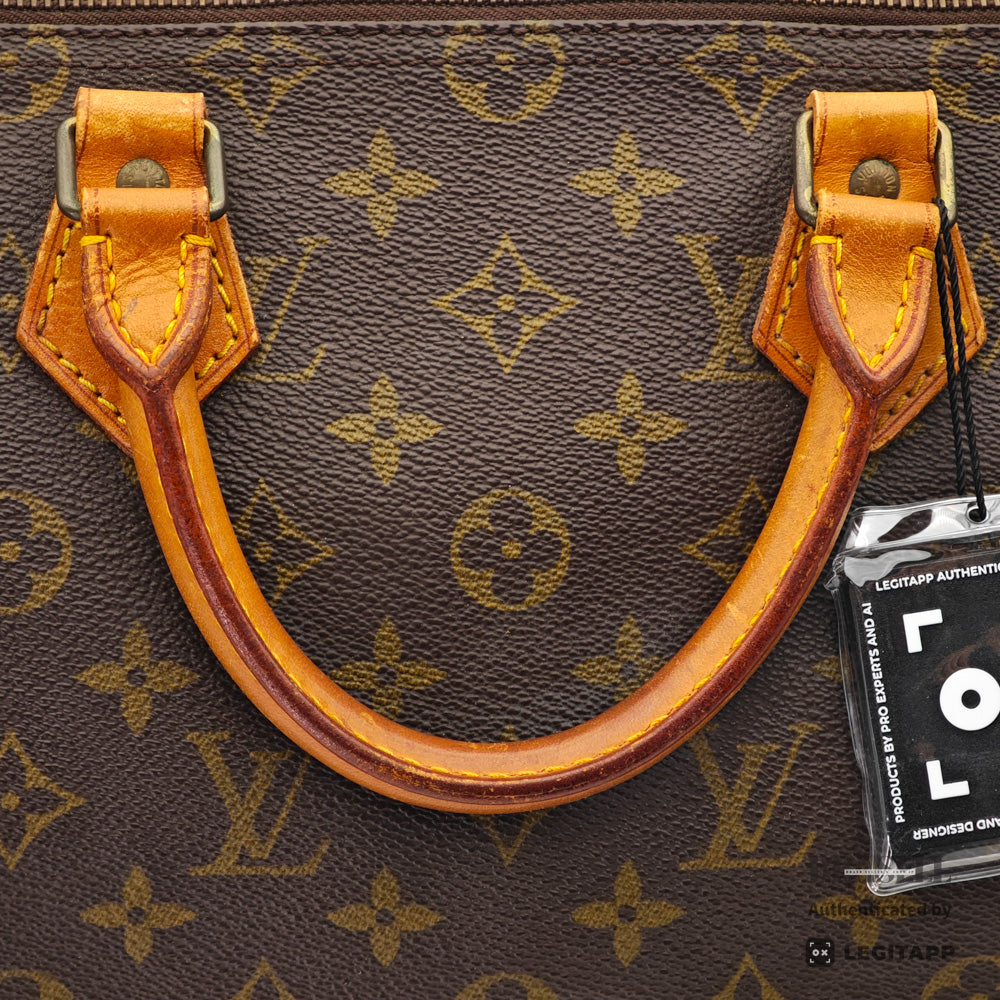 LOUIS VUITTON Speedy 35 Monogram Canvas Brown Hand Bag 【ImportFeeFREE】
