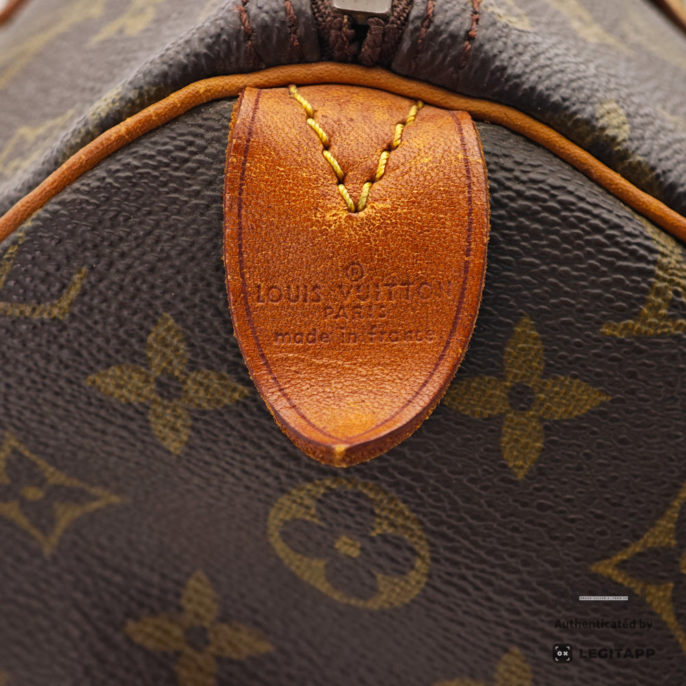 LOUIS VUITTON Speedy 35 Monogram Canvas Brown Hand Bag 【ImportFeeFREE】