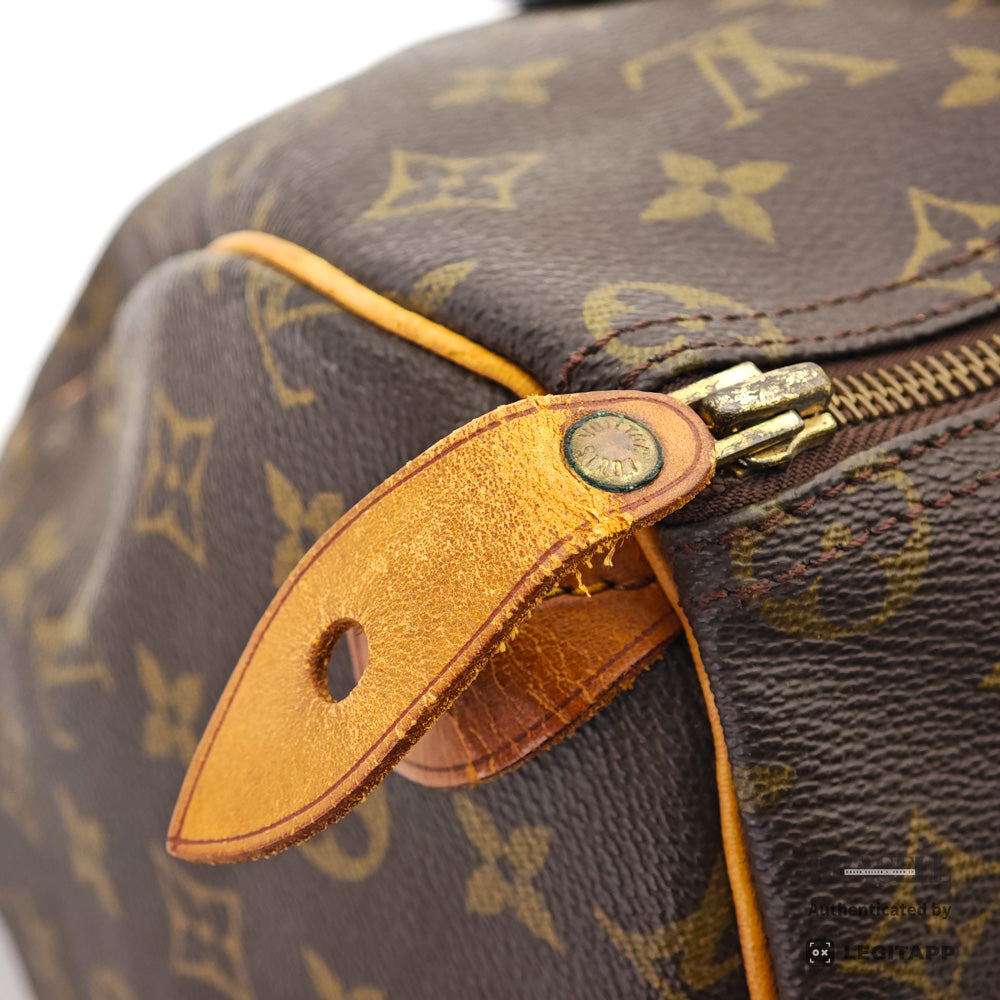 LOUIS VUITTON Speedy 35 Monogram Canvas Brown Hand Bag 【ImportFeeFREE】