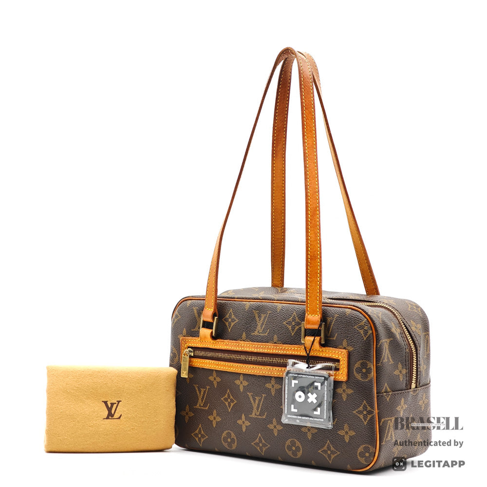 LOUIS VUITTON Cite MM Monogram Canvas Brown Shoulder Bag【ImportFeeFREE】