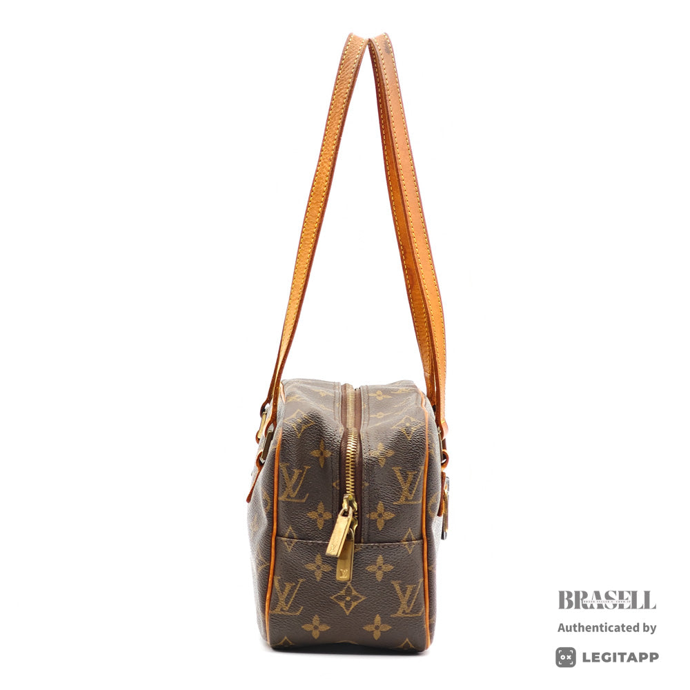 LOUIS VUITTON Cite MM Monogram Canvas Brown Shoulder Bag【ImportFeeFREE】