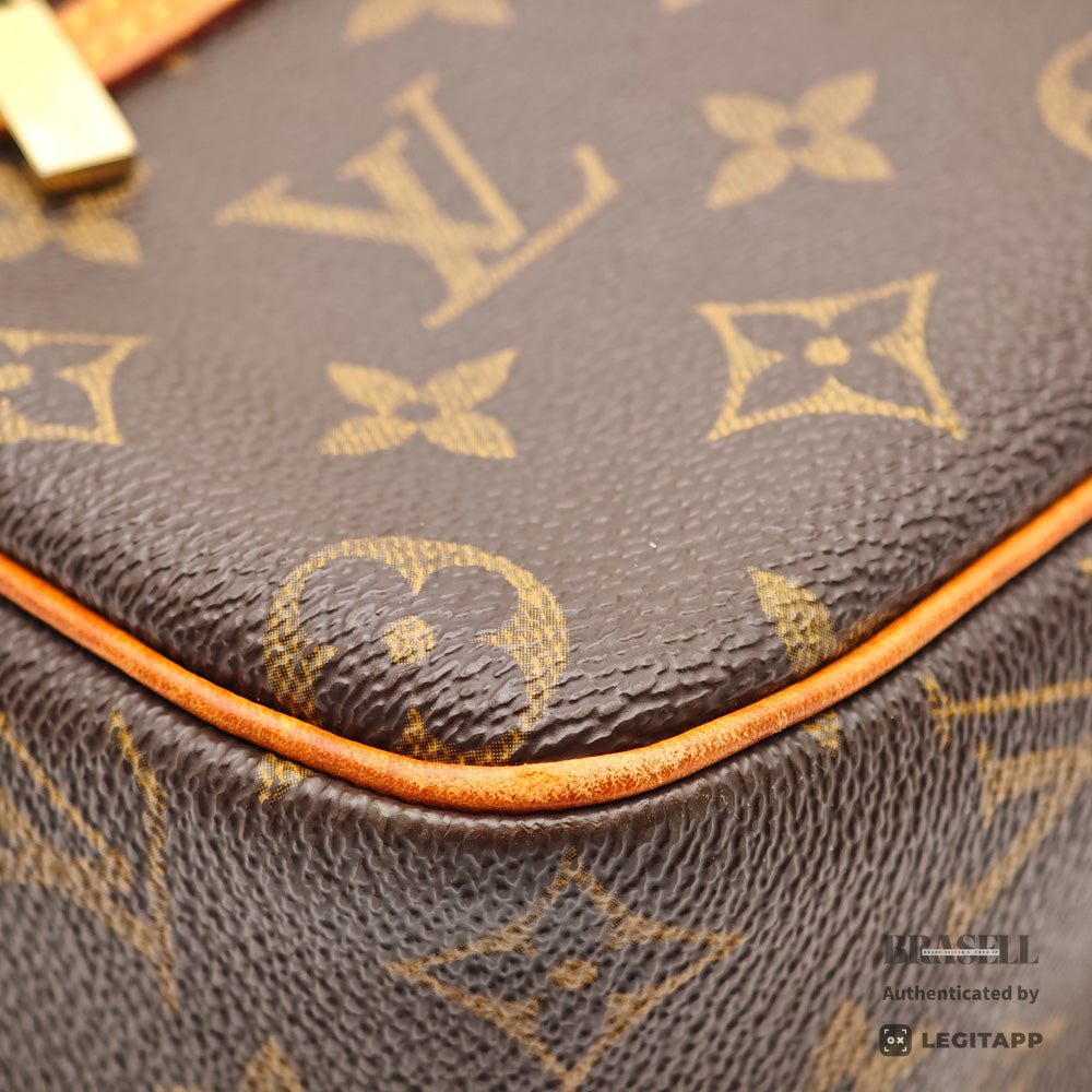 LOUIS VUITTON Cite MM Monogram Canvas Brown Shoulder Bag【ImportFeeFREE】