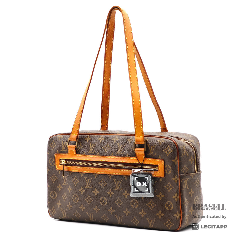 LOUIS VUITTON Cite GM Monogram Canvas Brown Shoulder Bag 【ImportFeeFREE】