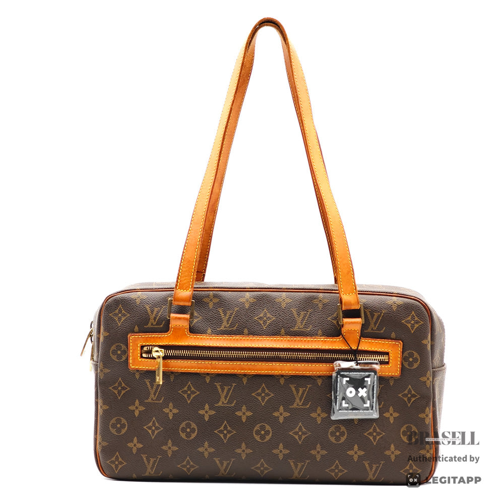 LOUIS VUITTON Cite GM Monogram Canvas Brown Shoulder Bag 【ImportFeeFREE】