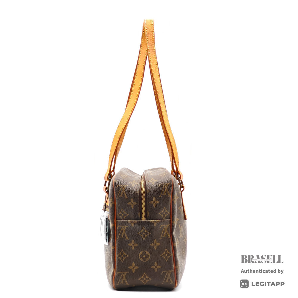 LOUIS VUITTON Cite GM Monogram Canvas Brown Shoulder Bag 【ImportFeeFREE】