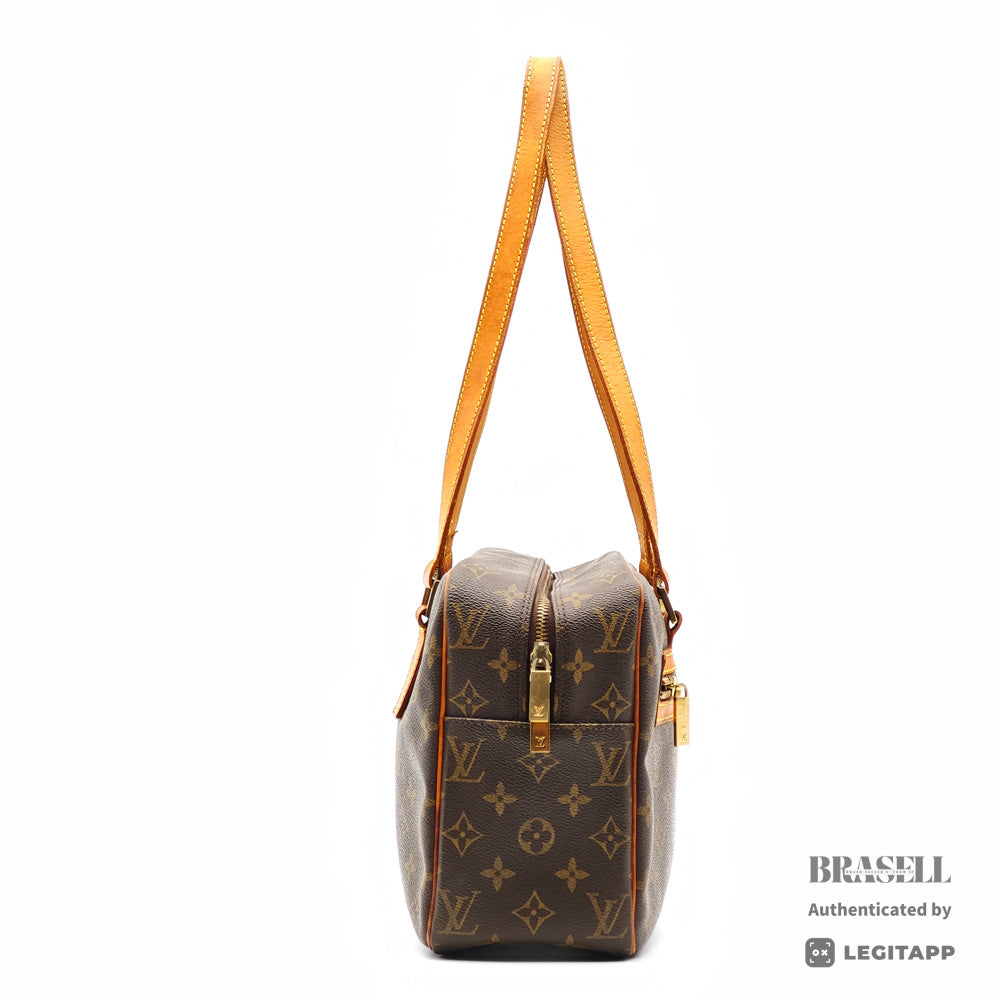 LOUIS VUITTON Cite GM Monogram Canvas Brown Shoulder Bag 【ImportFeeFREE】