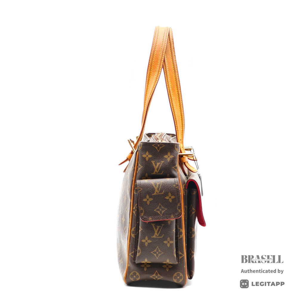 LOUIS VUITTON Multipli Cite Monogram Canvas Brown Shoulder Bag 【ImportFeeFREE】