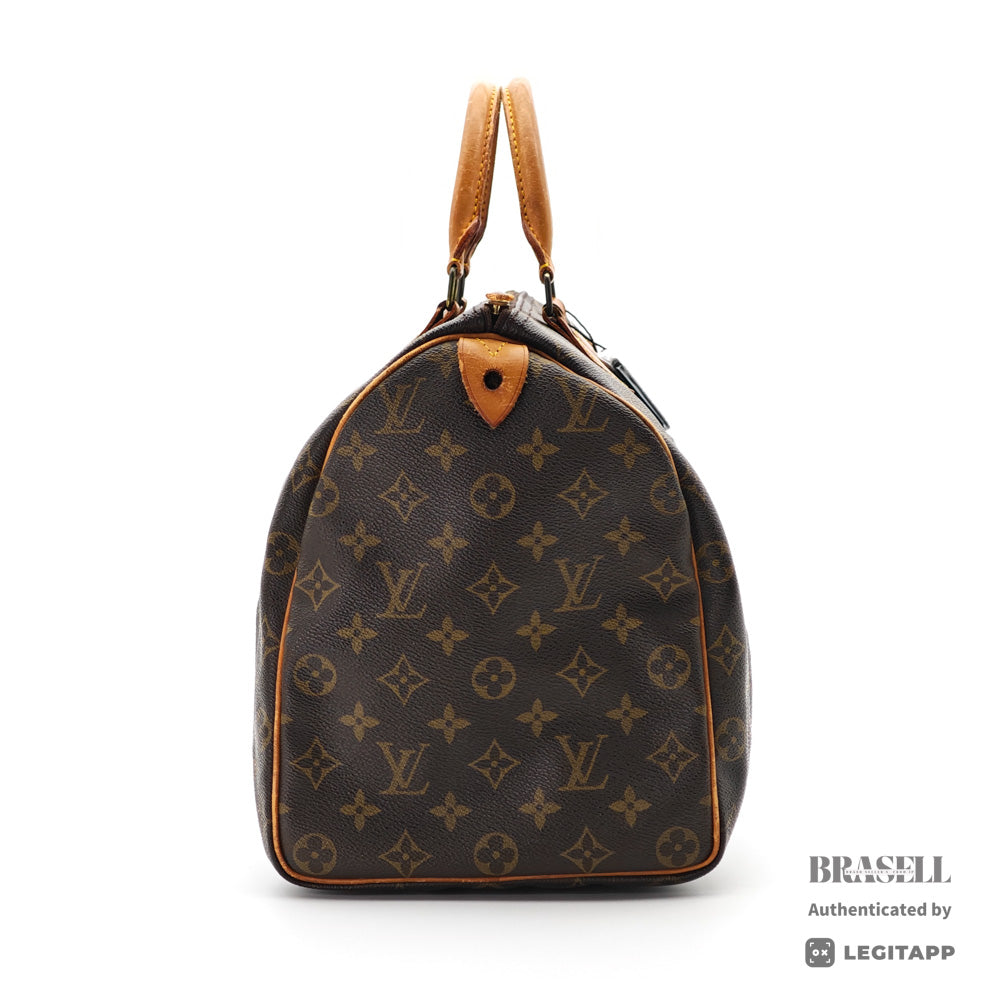 LOUIS VUITTON Speedy 40 Monogram Canvas Brown Hand Bag 【ImportFeeFREE】