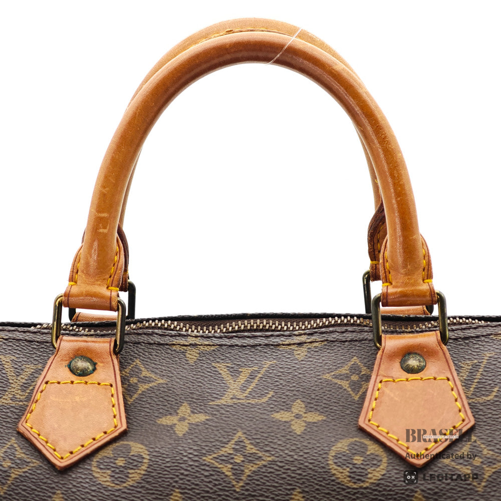 LOUIS VUITTON Speedy 40 Monogram Canvas Brown Hand Bag 【ImportFeeFREE】