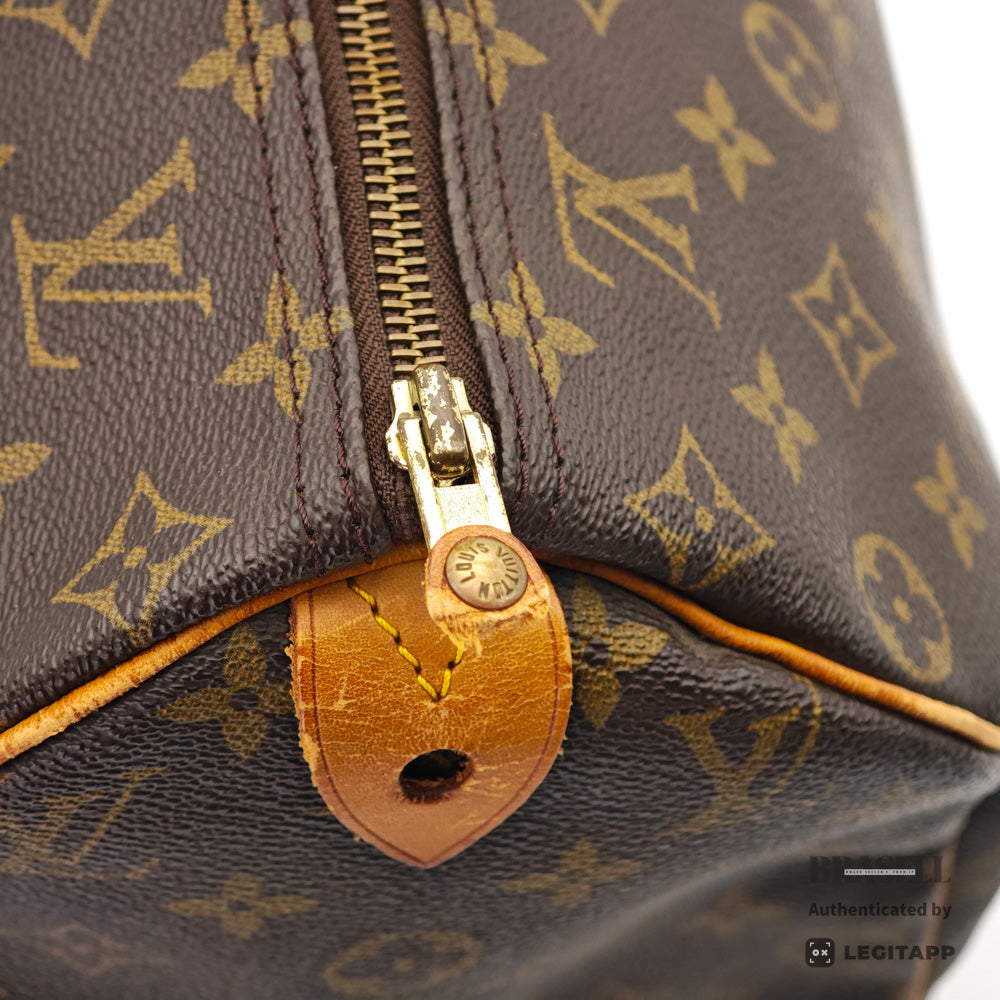 LOUIS VUITTON Speedy 40 Monogram Canvas Brown Hand Bag 【ImportFeeFREE】