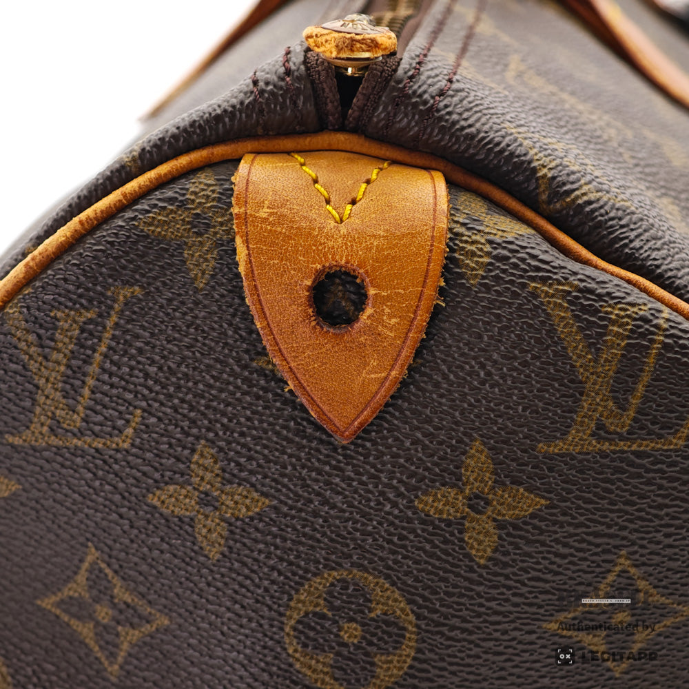 LOUIS VUITTON Speedy 40 Monogram Canvas Brown Hand Bag 【ImportFeeFREE】