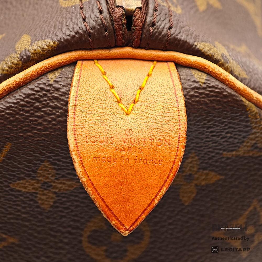 LOUIS VUITTON Speedy 35 Monogram Canvas Brown Hand Bag 【ImportFeeFREE】