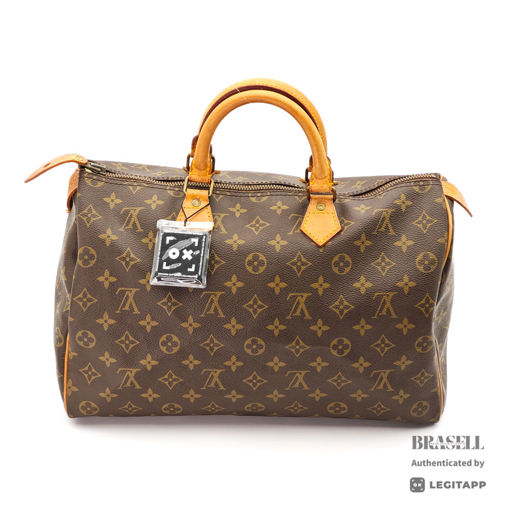 LOUIS VUITTON Speedy 35 Monogram Canvas Brown Hand Bag 【ImportFeeFREE】