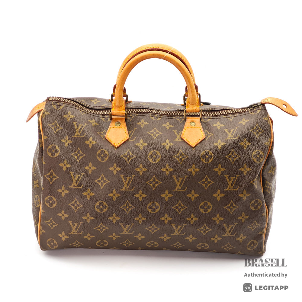 LOUIS VUITTON Speedy 35 Monogram Canvas Brown Hand Bag 【ImportFeeFREE】