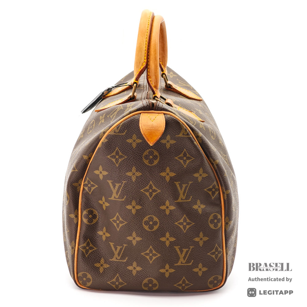 LOUIS VUITTON Speedy 35 Monogram Canvas Brown Hand Bag 【ImportFeeFREE】
