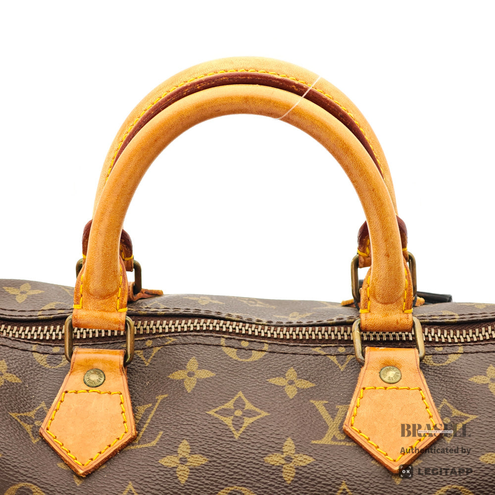 LOUIS VUITTON Speedy 35 Monogram Canvas Brown Hand Bag 【ImportFeeFREE】