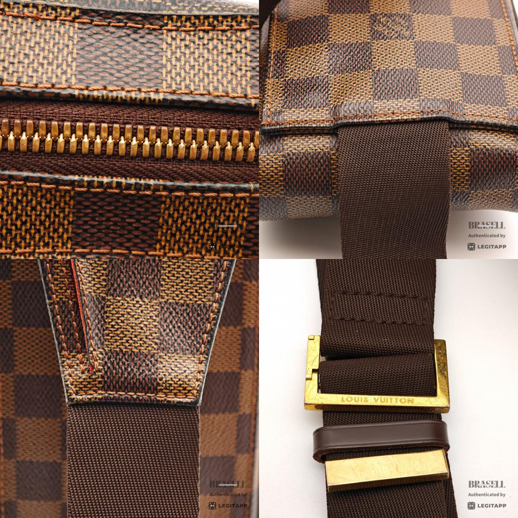 LOUIS VUITTON Geronimos Damier Canvas Waist Bag 【ImportFeeFREE】