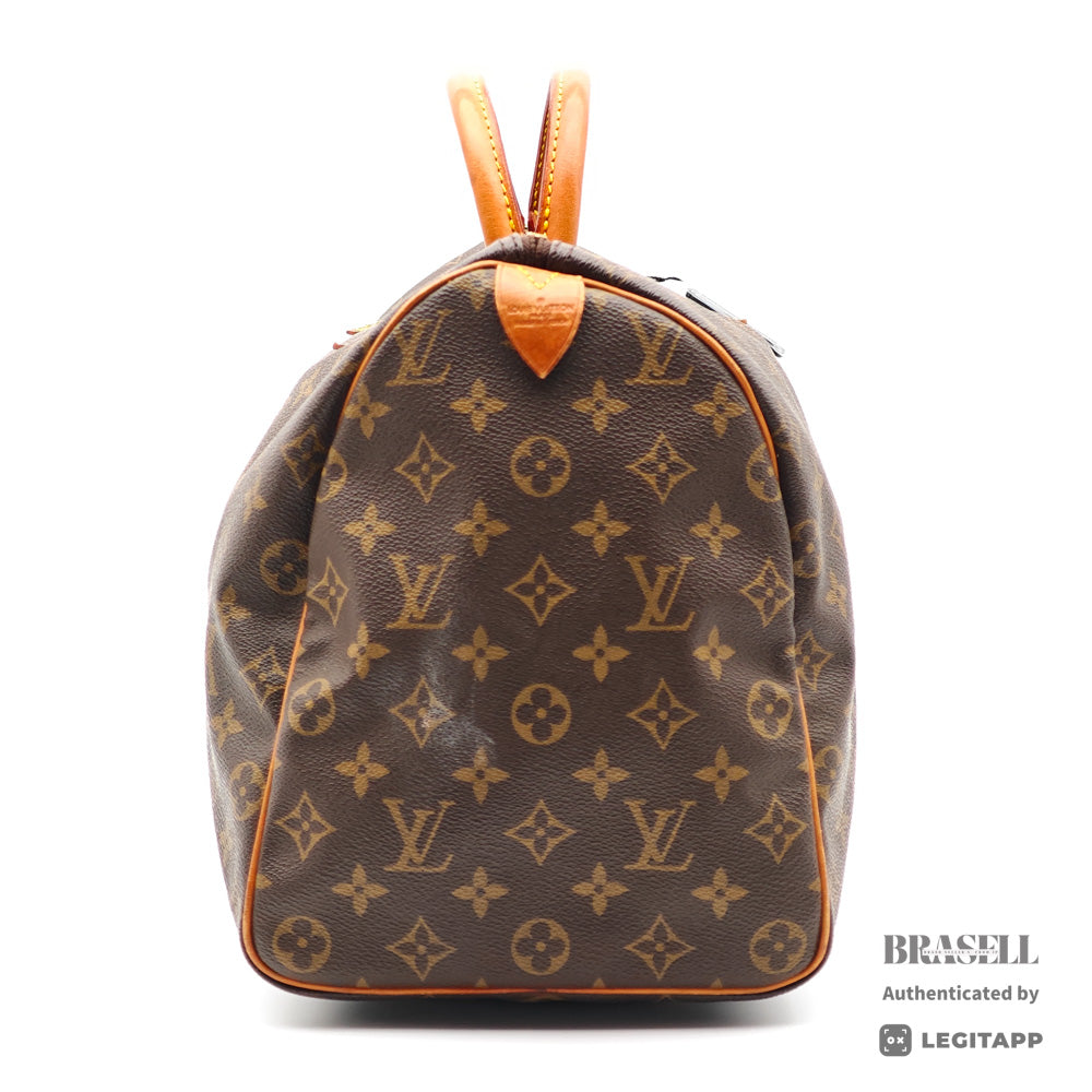 LOUIS VUITTON Speedy 40 Monogram Canvas Brown Boston Bag 【ImportFeeFREE】