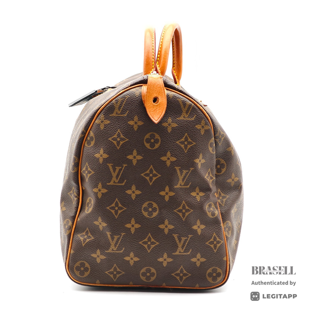 LOUIS VUITTON Speedy 40 Monogram Canvas Brown Boston Bag 【ImportFeeFREE】