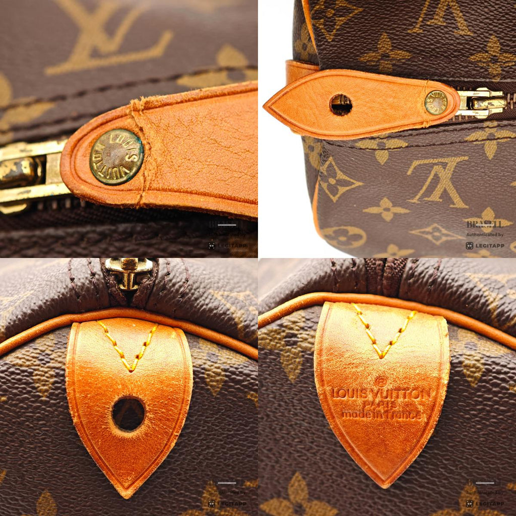 LOUIS VUITTON Speedy 40 Monogram Canvas Brown Boston Bag 【ImportFeeFREE】