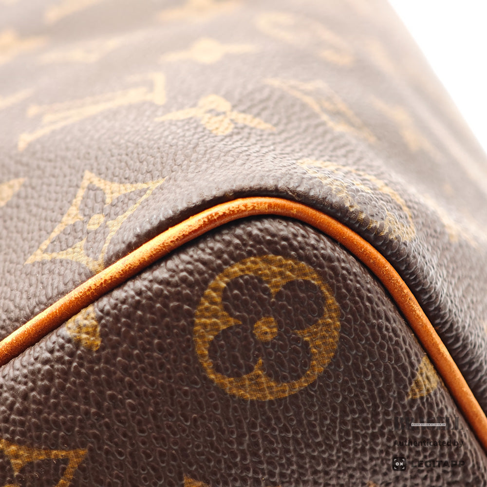 LOUIS VUITTON Speedy 40 Monogram Canvas Brown Boston Bag 【ImportFeeFREE】