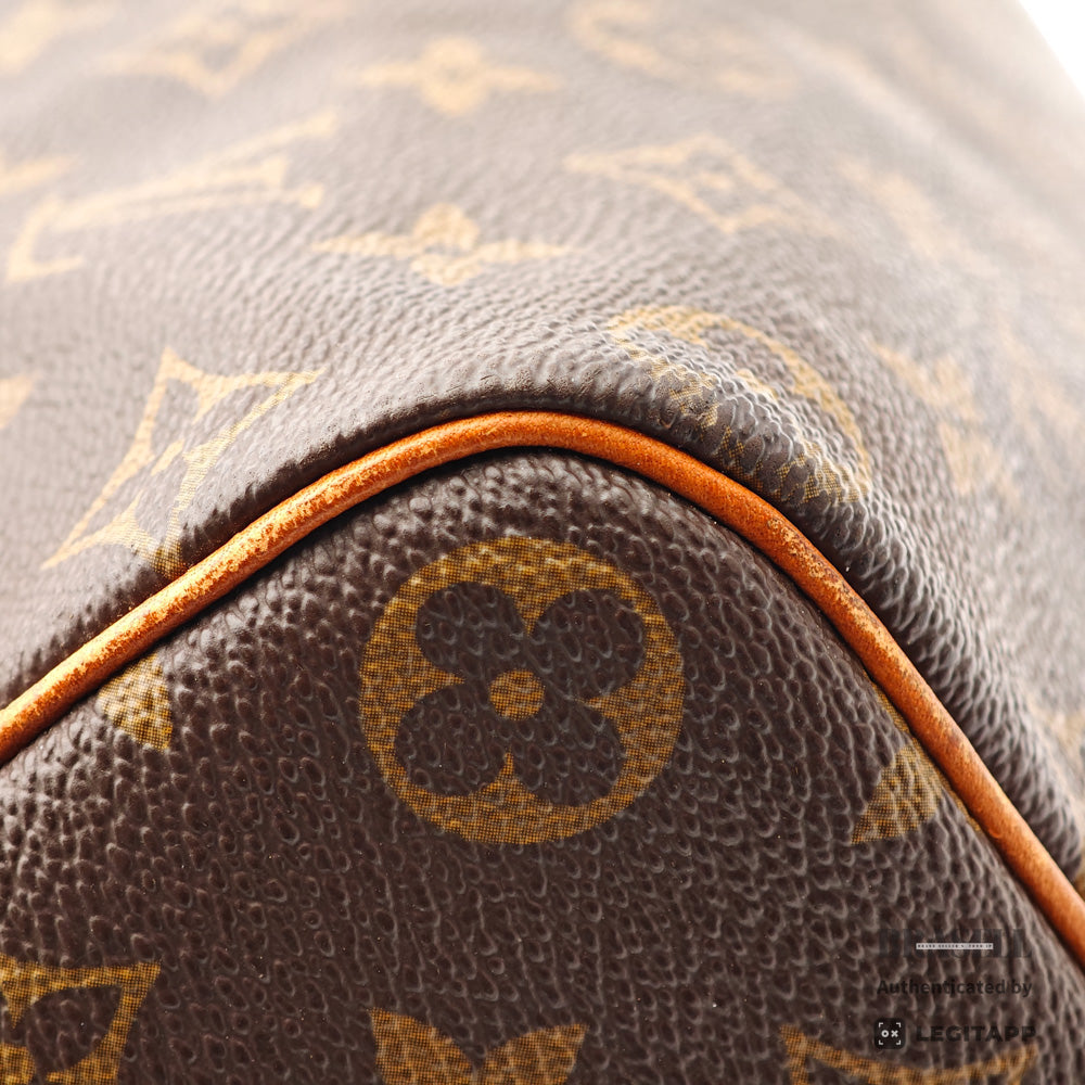 LOUIS VUITTON Speedy 40 Monogram Canvas Brown Boston Bag 【ImportFeeFREE】