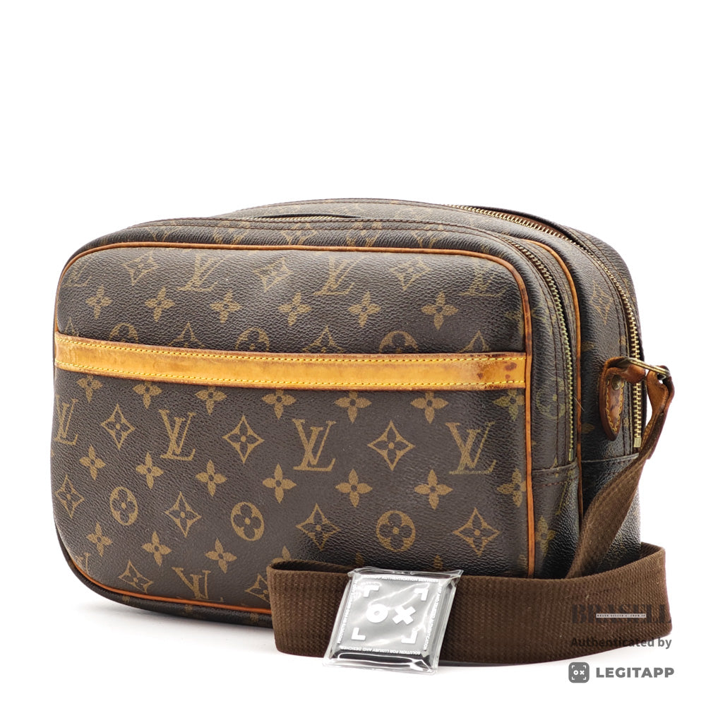 LOUIS VUITTON Reporter PM Monogram Canvas Brown Shoulder Bag 【ImportFeeFREE】