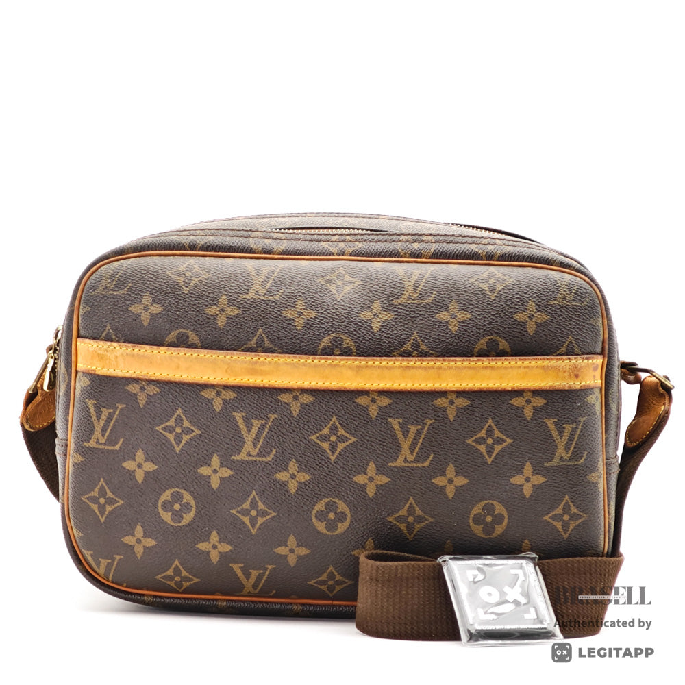 LOUIS VUITTON Reporter PM Monogram Canvas Brown Shoulder Bag 【ImportFeeFREE】