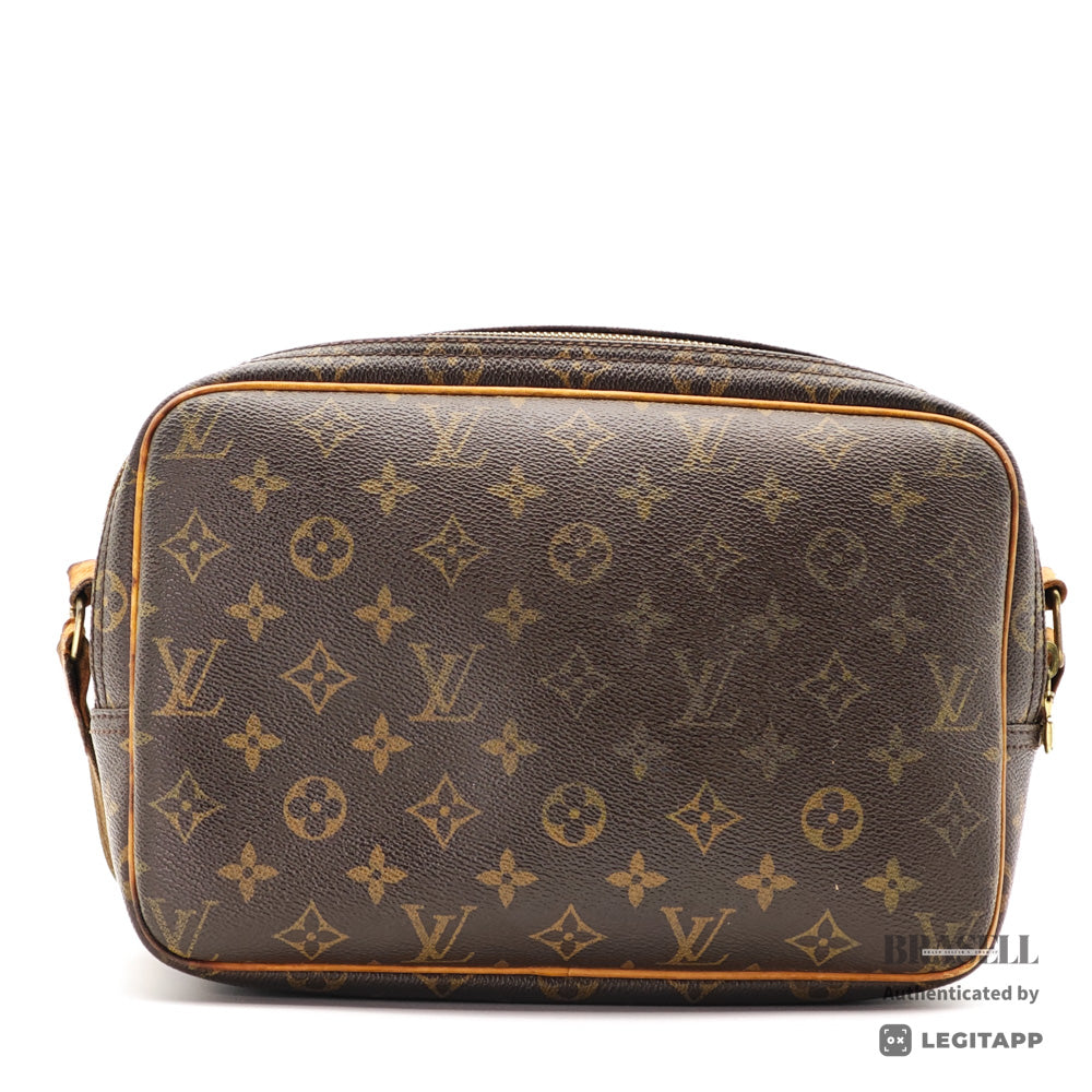 LOUIS VUITTON Reporter PM Monogram Canvas Brown Shoulder Bag 【ImportFeeFREE】