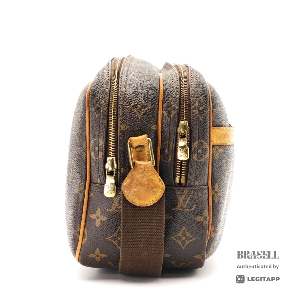 LOUIS VUITTON Reporter PM Monogram Canvas Brown Shoulder Bag 【ImportFeeFREE】