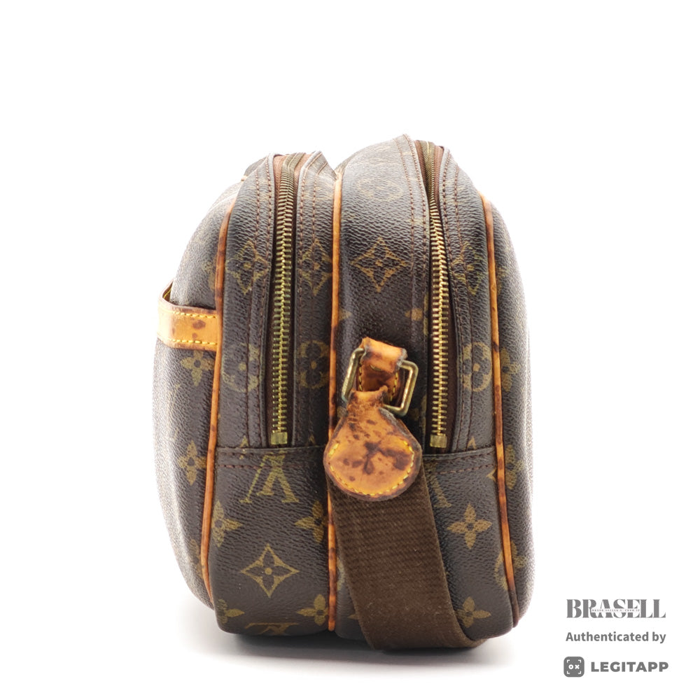 LOUIS VUITTON Reporter PM Monogram Canvas Brown Shoulder Bag 【ImportFeeFREE】