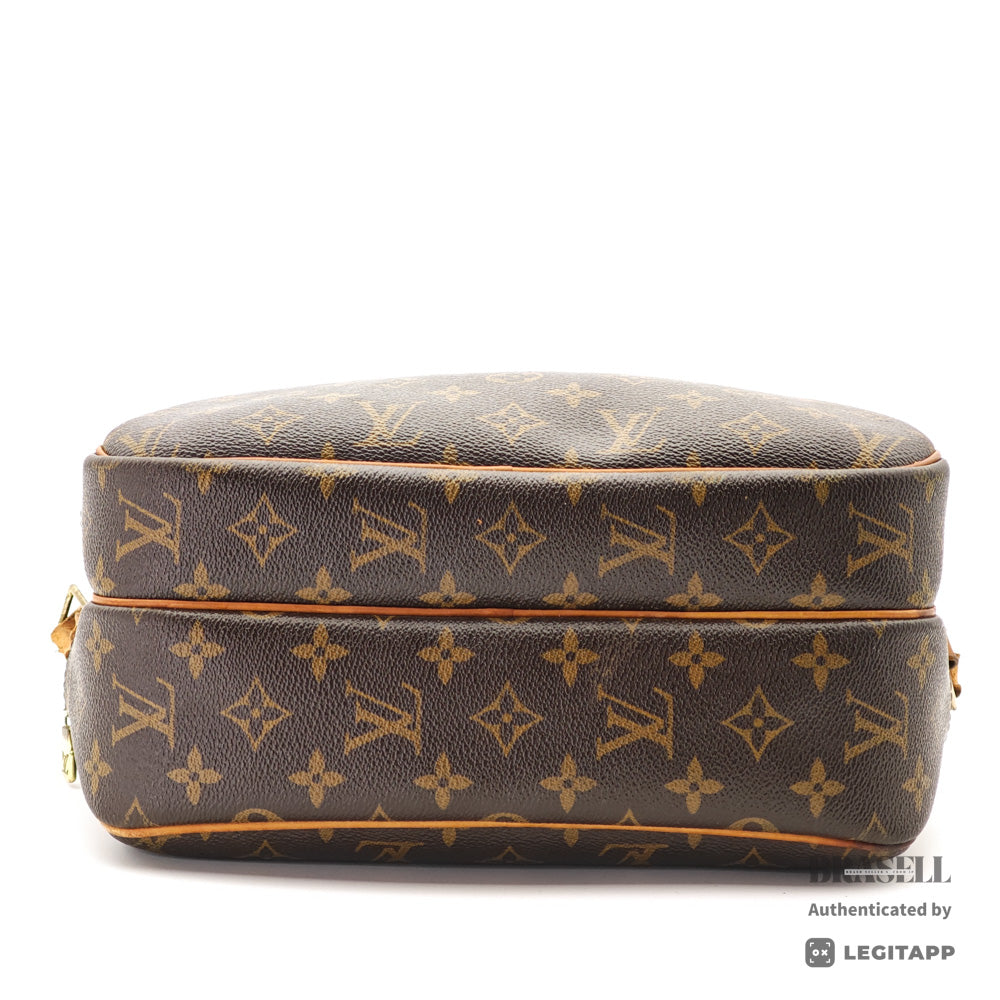 LOUIS VUITTON Reporter PM Monogram Canvas Brown Shoulder Bag 【ImportFeeFREE】