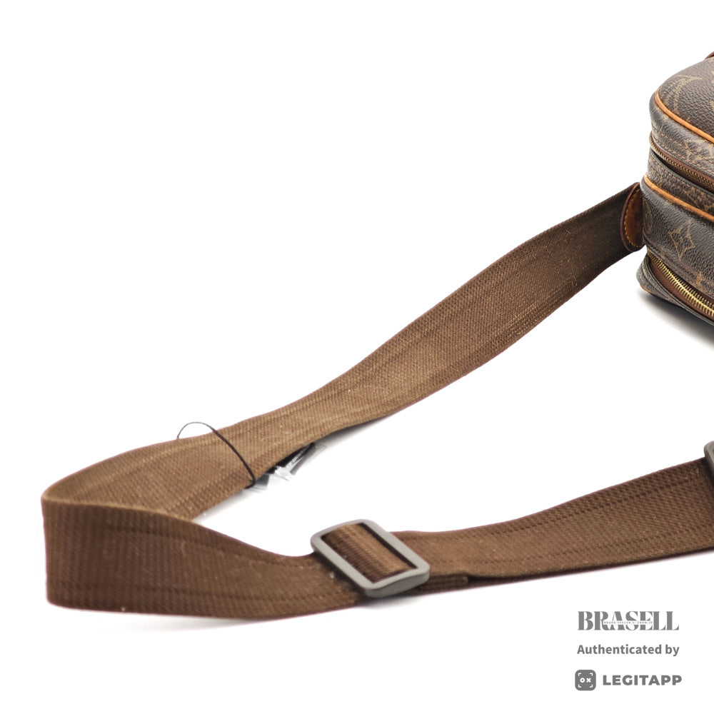 LOUIS VUITTON Reporter PM Monogram Canvas Brown Shoulder Bag 【ImportFeeFREE】