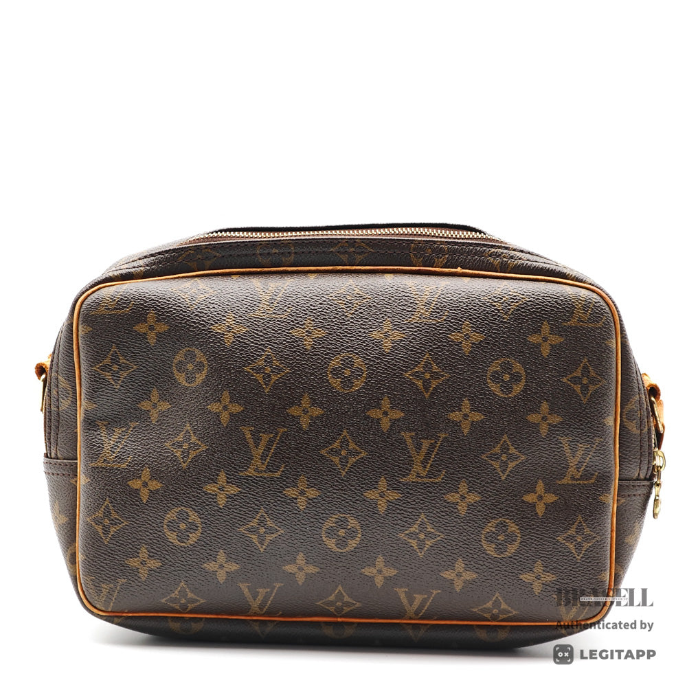 LOUIS VUITTON Reporter PM Monogram Canvas Brown Shoulder Bag 【ImportFeeFREE】