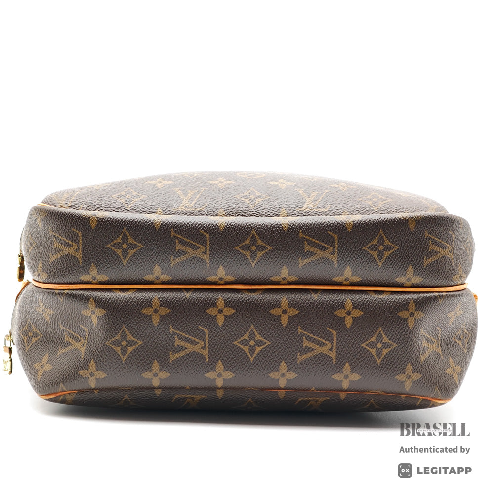 LOUIS VUITTON Reporter PM Monogram Canvas Brown Shoulder Bag 【ImportFeeFREE】