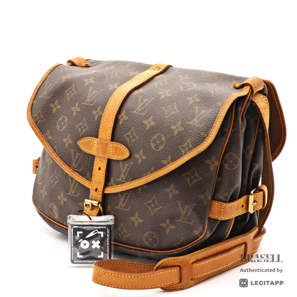 LOUIS VUITTON Saumur30 Monogram Canvas M42256 Shoulder Bag 【ImportFeeFREE】