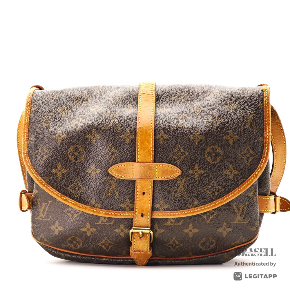 LOUIS VUITTON Saumur30 Monogram Canvas M42256 Shoulder Bag 【ImportFeeFREE】