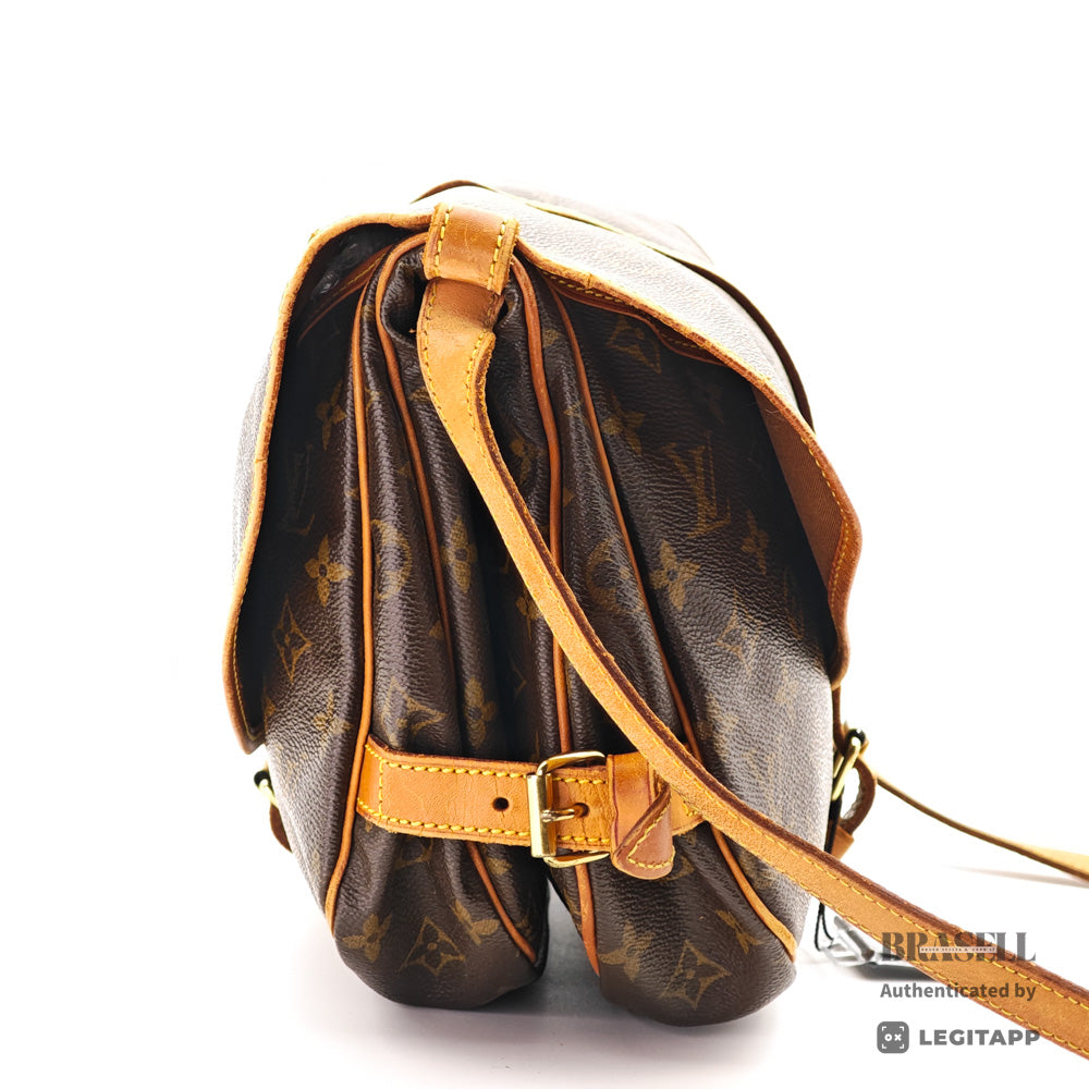 LOUIS VUITTON Saumur30 Monogram Canvas M42256 Shoulder Bag 【ImportFeeFREE】