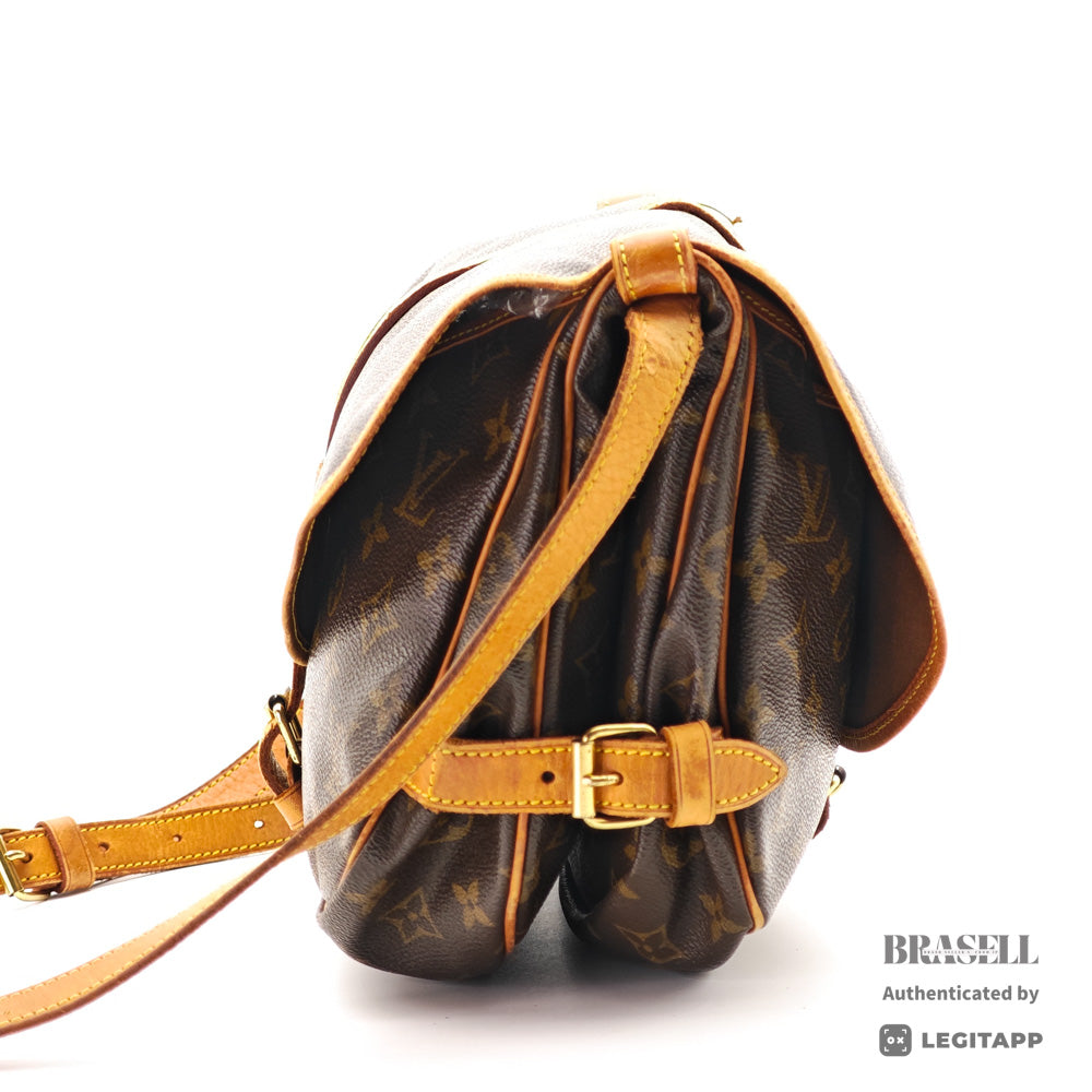 LOUIS VUITTON Saumur30 Monogram Canvas M42256 Shoulder Bag 【ImportFeeFREE】