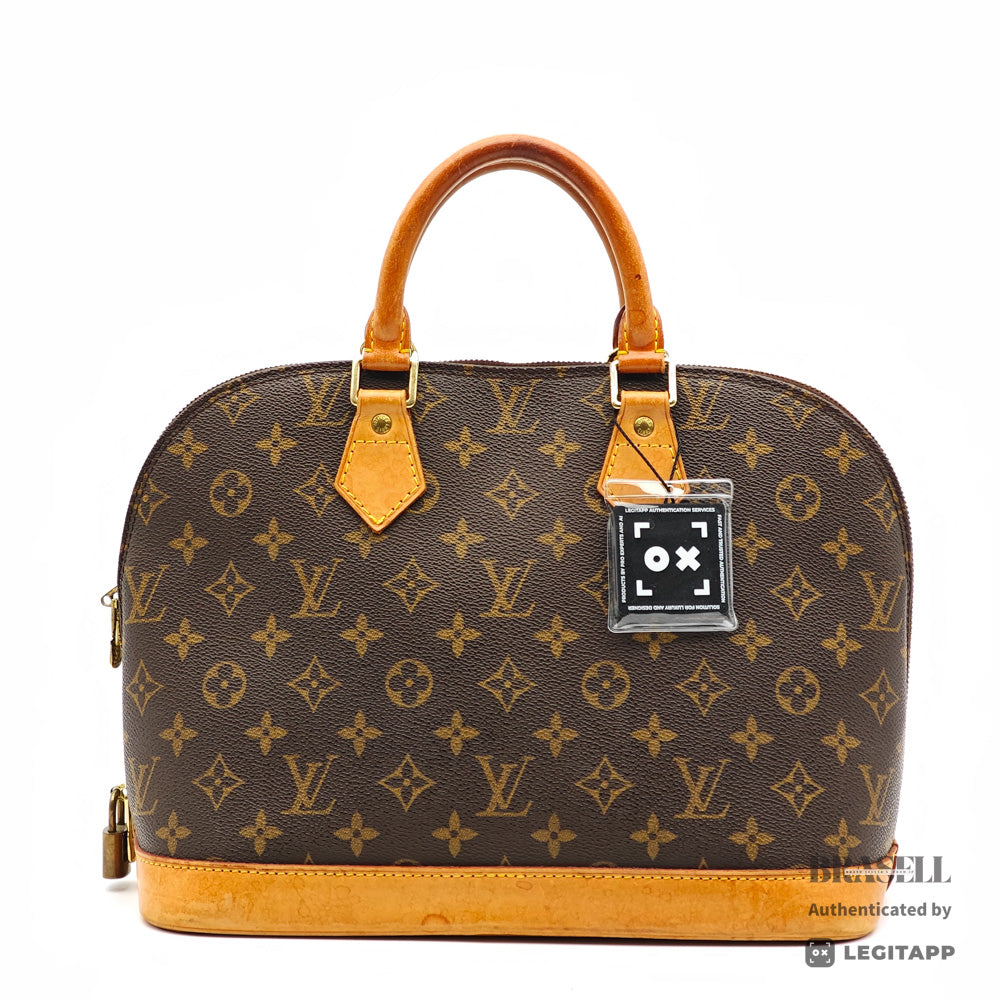 LOUIS VUITTON Alma PM Monogram Canvas Brown Hand Bag 【ImportFeeFREE】