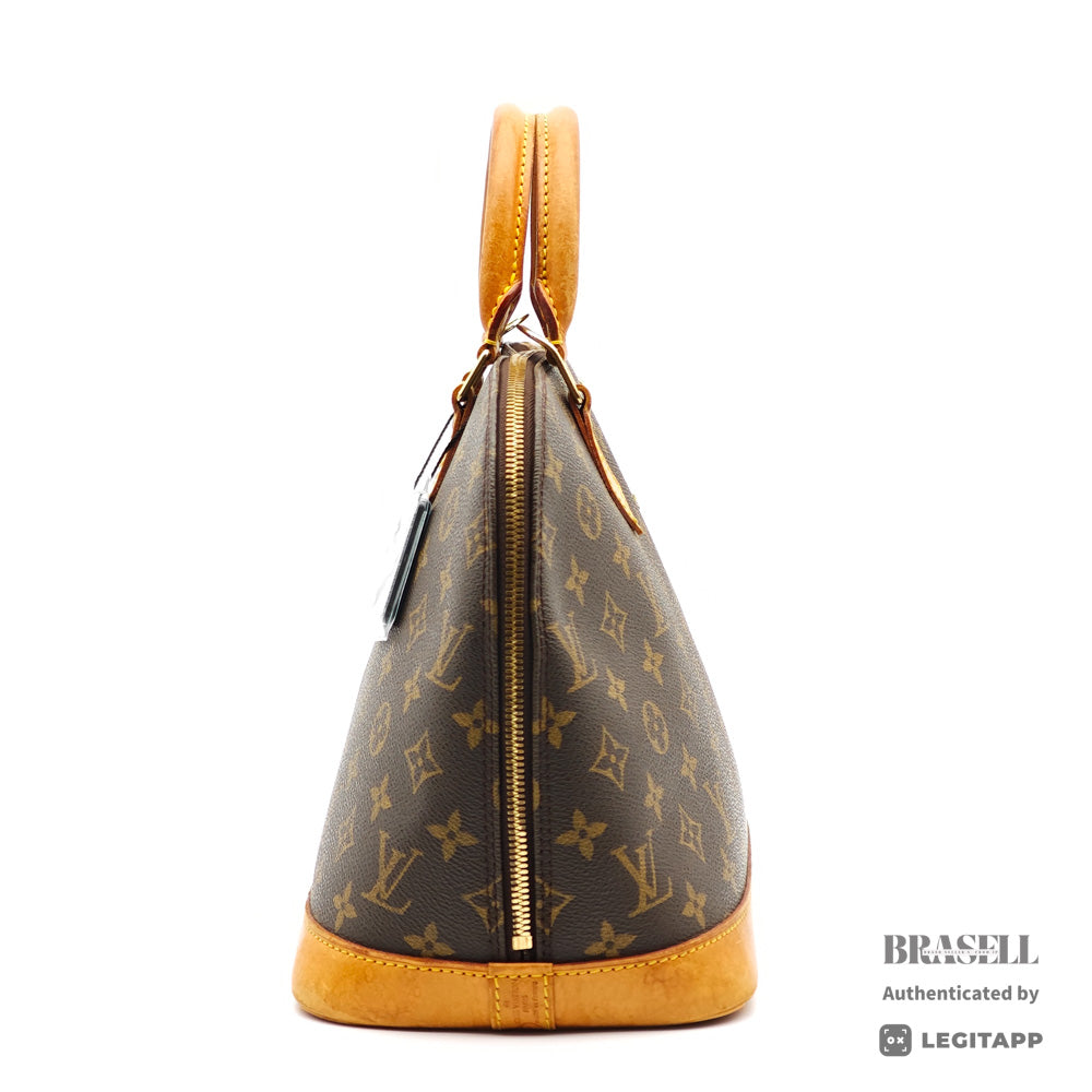 LOUIS VUITTON Alma PM Monogram Canvas Brown Hand Bag 【ImportFeeFREE】