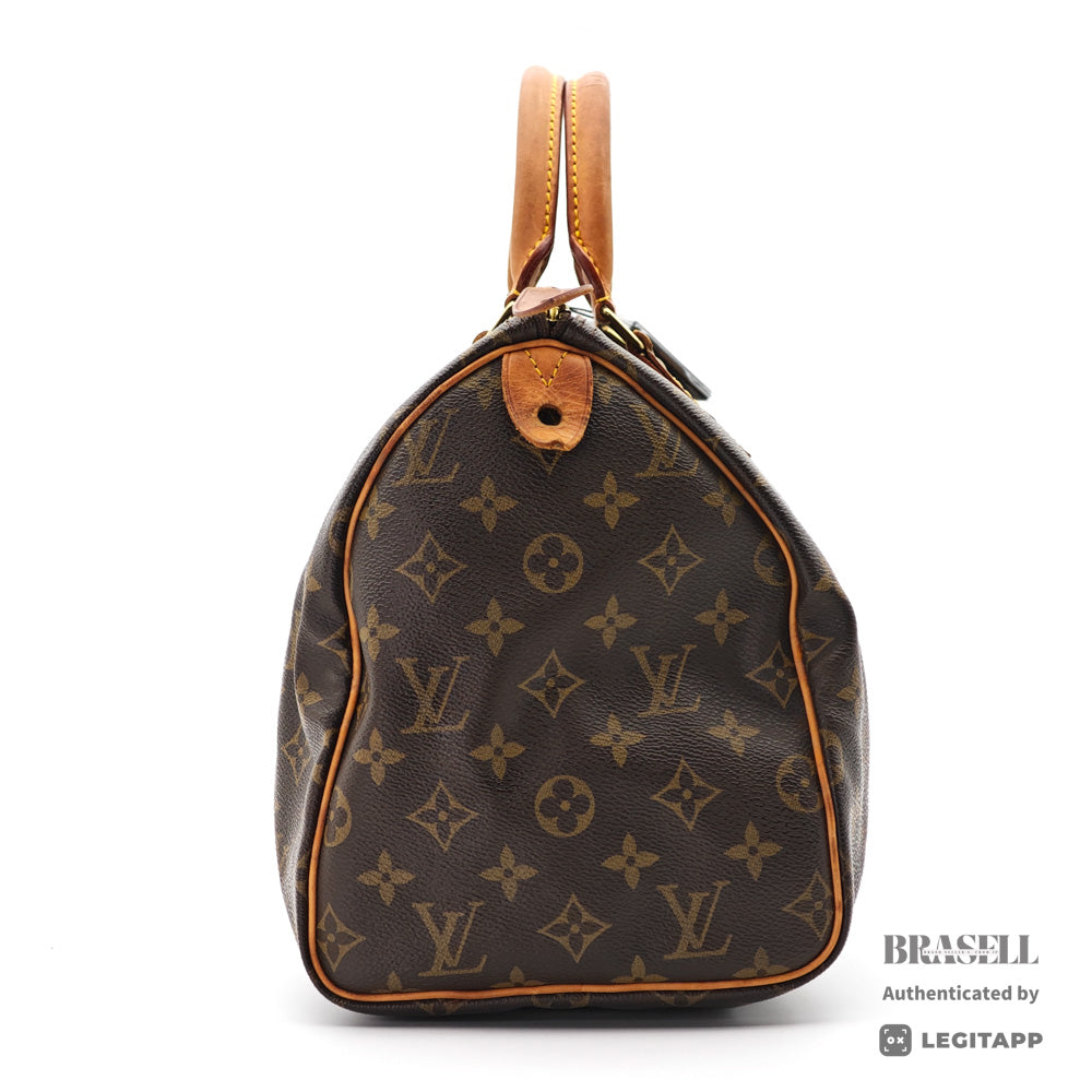 LOUIS VUITTON Speedy 30 Monogram Canvas Brown Hand Bag 【ImportFeeFREE】