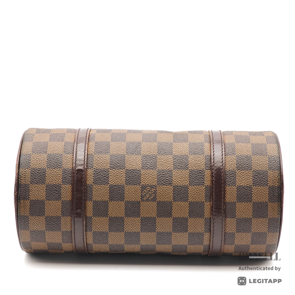 LOUIS VUITTON Papillon 26 Damier Ebene Canvas Brown Hand Bag 【ImportFeeFREE】